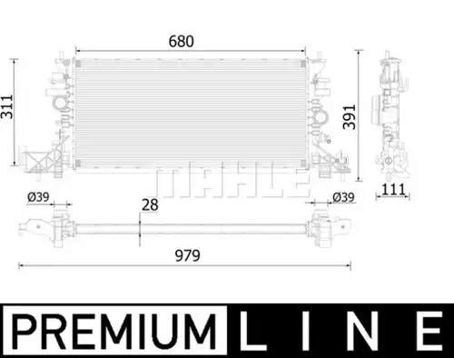 воден радиатор WILMINK GROUP WG2183213