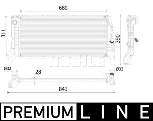 воден радиатор WILMINK GROUP WG2183272