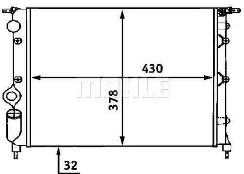 воден радиатор WILMINK GROUP WG2183654