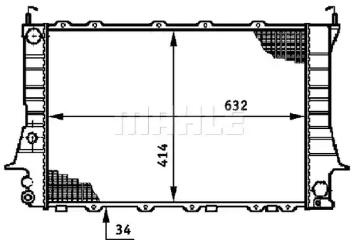 воден радиатор WILMINK GROUP WG2183791