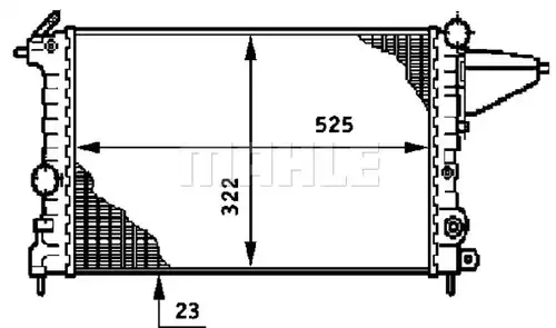 воден радиатор WILMINK GROUP WG2183802