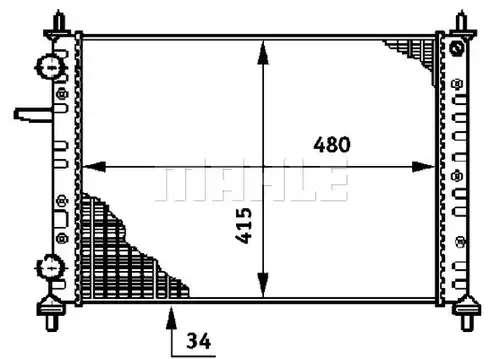 воден радиатор WILMINK GROUP WG2183839