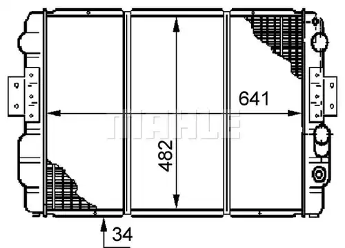 воден радиатор WILMINK GROUP WG2183841