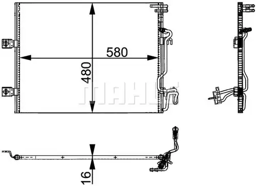 кондензатор, климатизация WILMINK GROUP WG2368864