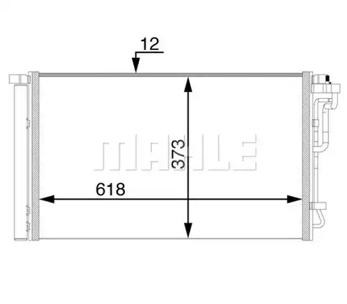 кондензатор, климатизация WILMINK GROUP WG2369176