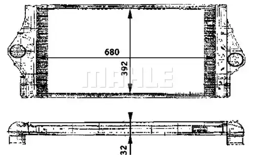 интеркулер (охладител за въздуха на турбината) WILMINK GROUP WG2370981