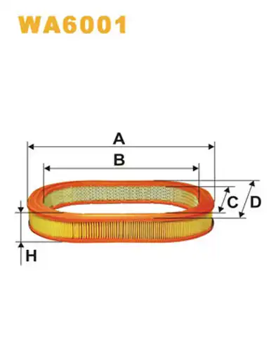 въздушен филтър WIX FILTERS WA6001