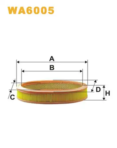 въздушен филтър WIX FILTERS WA6005