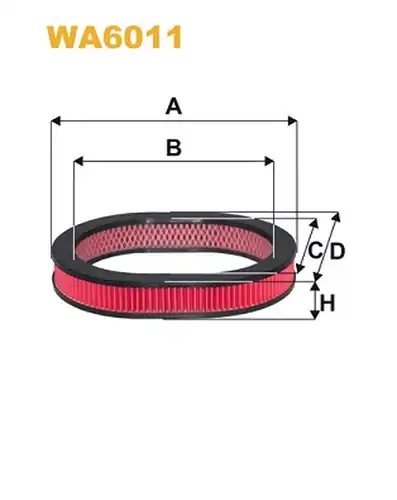 въздушен филтър WIX FILTERS WA6011