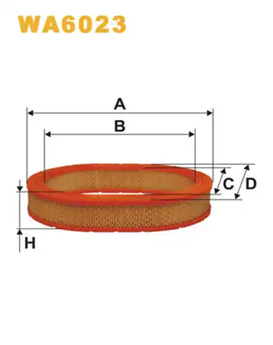 въздушен филтър WIX FILTERS WA6023