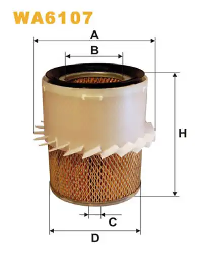 въздушен филтър WIX FILTERS WA6107