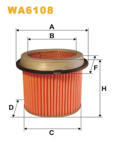 въздушен филтър WIX FILTERS WA6108