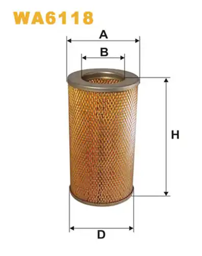 въздушен филтър WIX FILTERS WA6118