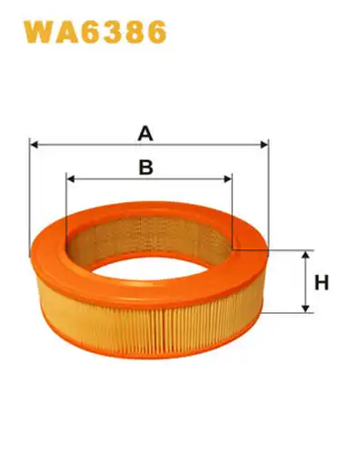 въздушен филтър WIX FILTERS WA6386