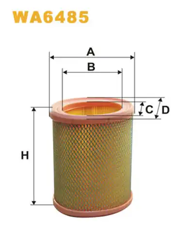 въздушен филтър WIX FILTERS WA6485