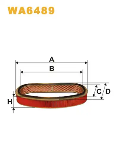 въздушен филтър WIX FILTERS WA6489