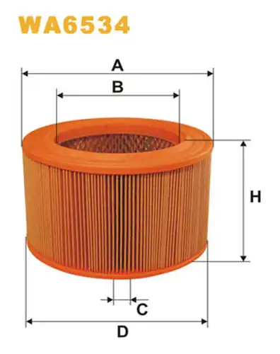 въздушен филтър WIX FILTERS WA6534