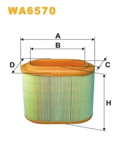 въздушен филтър WIX FILTERS WA6570