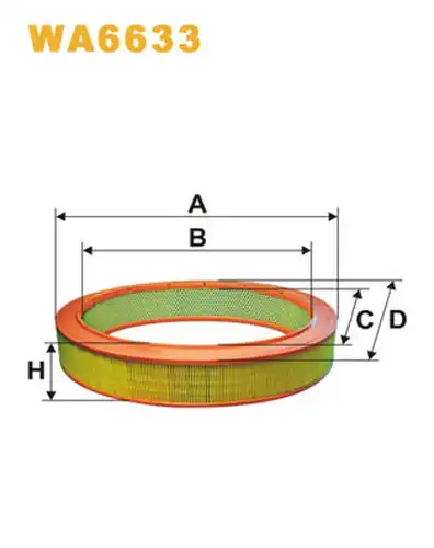 въздушен филтър WIX FILTERS WA6633