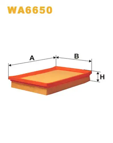 въздушен филтър WIX FILTERS WA6650