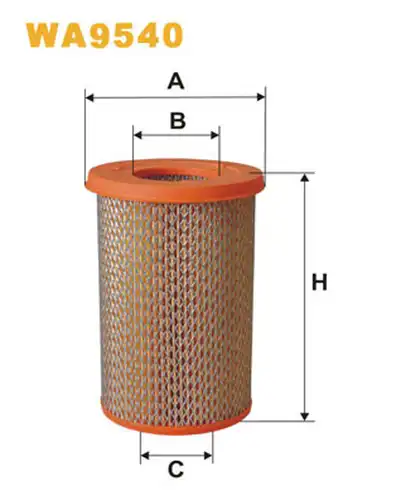 въздушен филтър WIX FILTERS WA9540