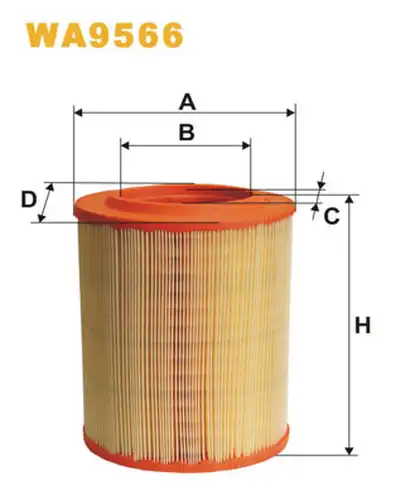 въздушен филтър WIX FILTERS WA9566