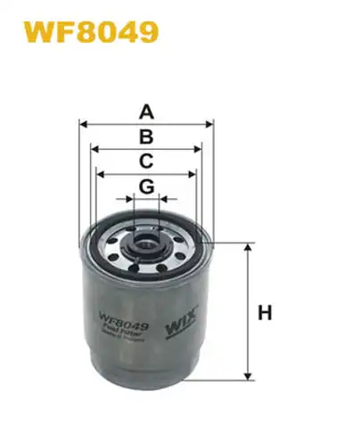 горивен филтър WIX FILTERS WF8049