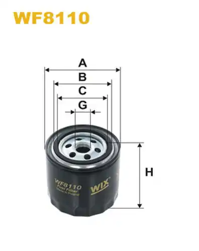 горивен филтър WIX FILTERS WF8110