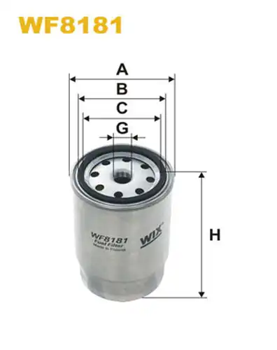 горивен филтър WIX FILTERS WF8181