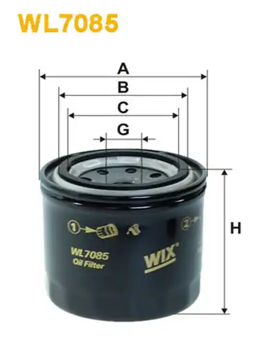 маслен филтър WIX FILTERS WL7085