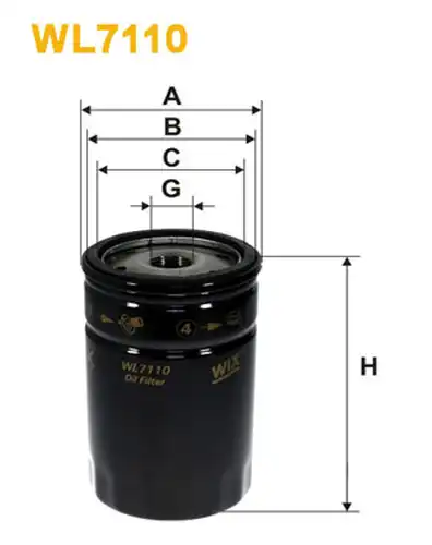 маслен филтър WIX FILTERS WL7110