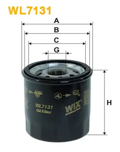 маслен филтър WIX FILTERS WL7131