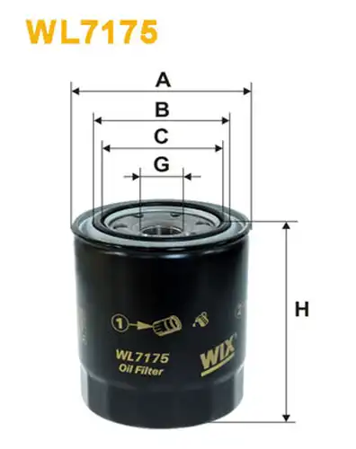 маслен филтър WIX FILTERS WL7175