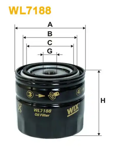 маслен филтър WIX FILTERS WL7188