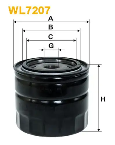 маслен филтър WIX FILTERS WL7207