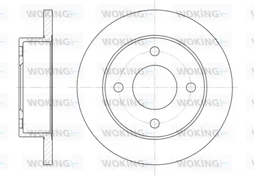 спирачен диск WOKING D6012.00