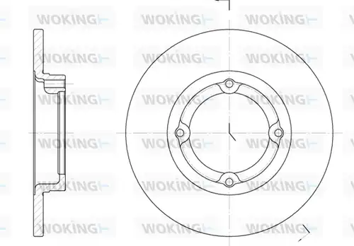 спирачен диск WOKING D6014.00