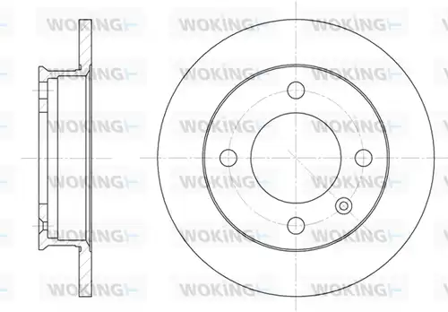 спирачен диск WOKING D6019.00