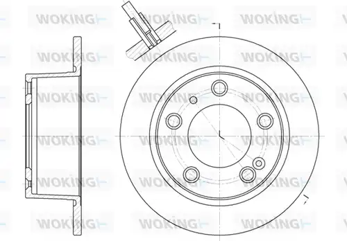 спирачен диск WOKING D6020.00