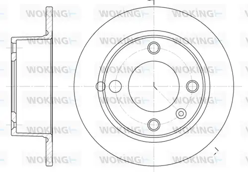 спирачен диск WOKING D6023.00