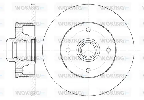 спирачен диск WOKING D6024.00