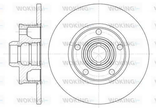 спирачен диск WOKING D6025.00