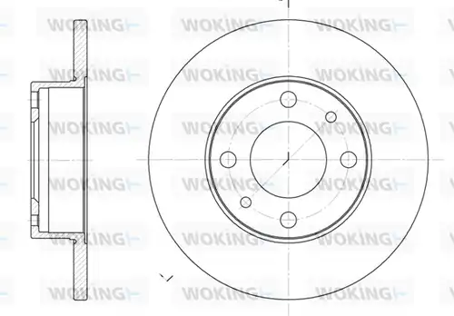 спирачен диск WOKING D6030.00