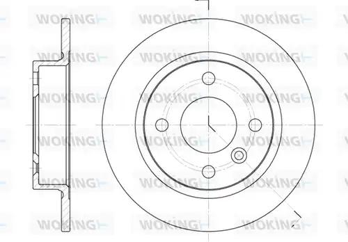 спирачен диск WOKING D6032.00