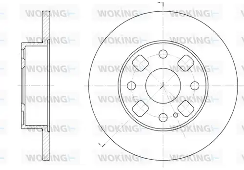 спирачен диск WOKING D6054.00