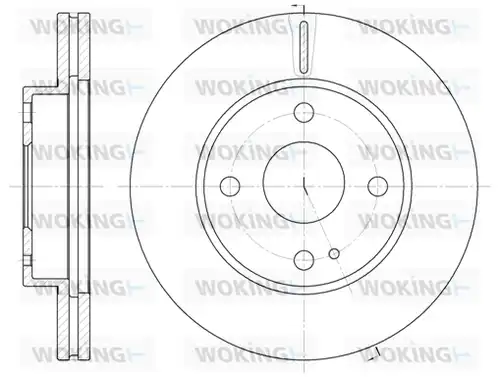 спирачен диск WOKING D6056.10