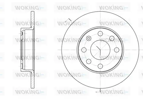 спирачен диск WOKING D6057.00