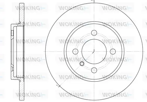 спирачен диск WOKING D6058.00