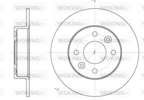 спирачен диск WOKING D6066.00