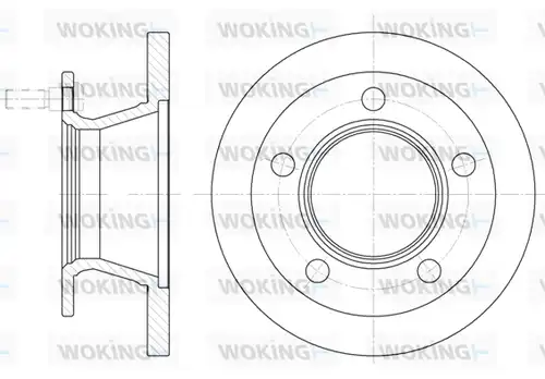 спирачен диск WOKING D6082.00